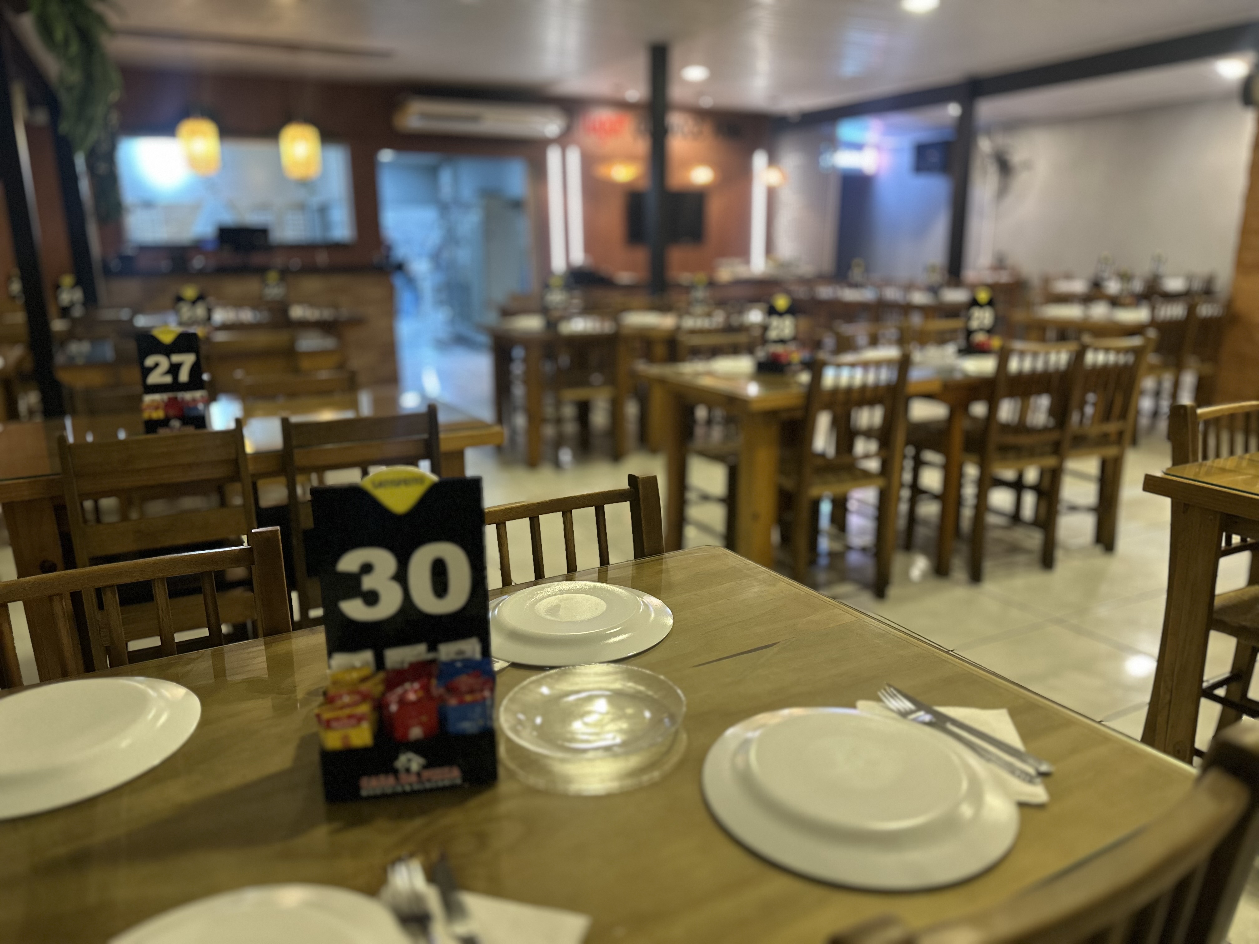 Salão principal da Casa da Pizza