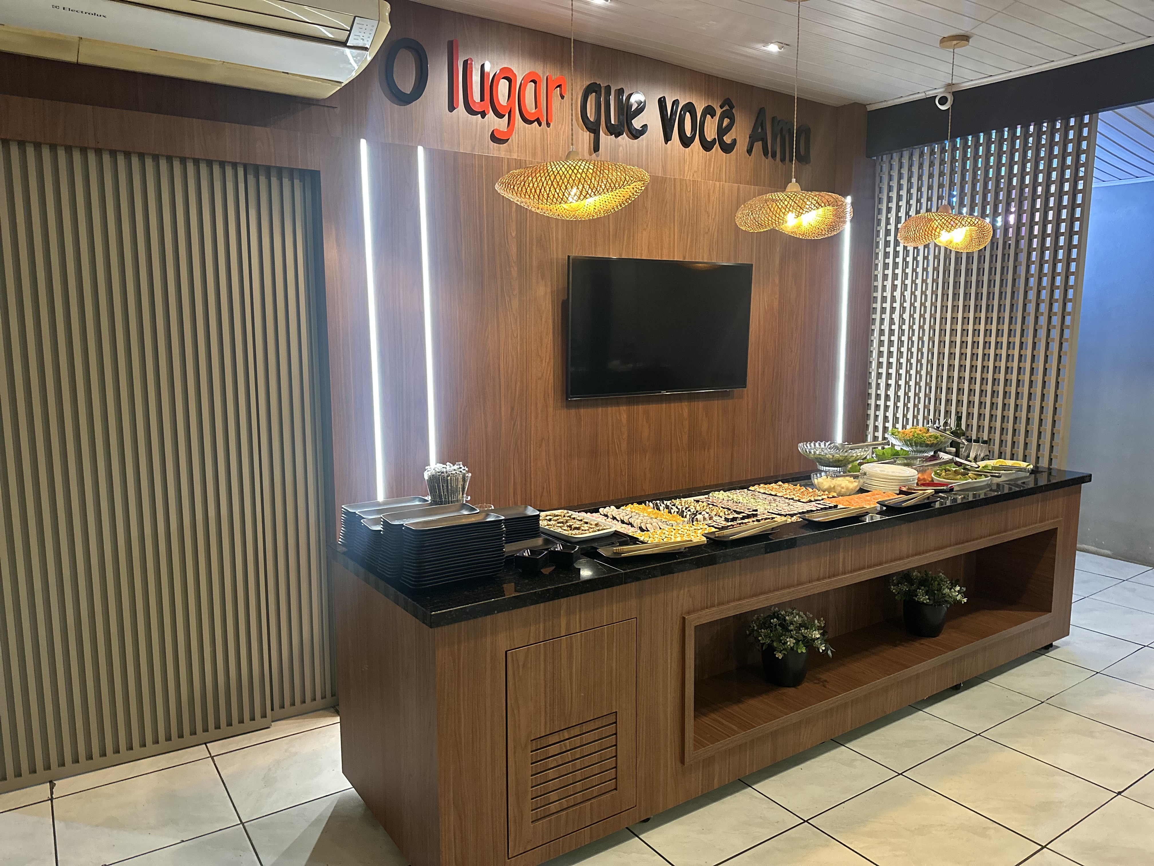 Mesas do restaurante